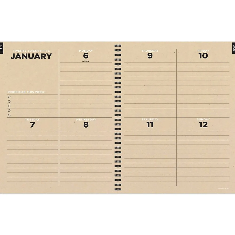 2025 Planners|TF Publishing 2025 Geometric 9" x 11" Weekly & Monthly Planner, Paperboard Cover, Multicolored (25-9702)