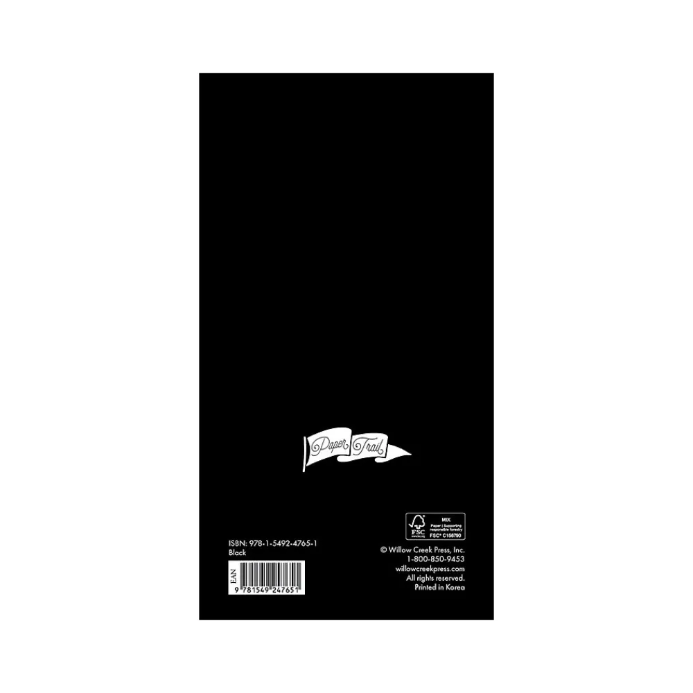 Academic Planners|Willow Creek 2024-2026 Basic Black Academic Monthly Planner, Paper Cover, Black/Brown (47651)