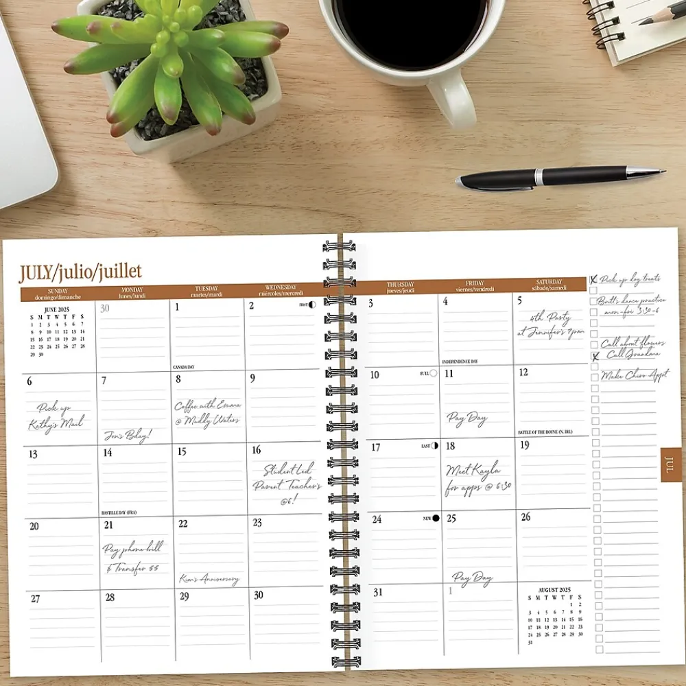 2025 Planners|Willow Creek 2025 Blue Duotone 6.5" x 8.5" Weekly Planner Cover, Blue/Gray (47316)