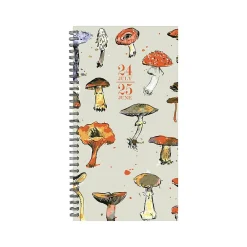 Academic Planners|Willow Creek 2024-2025 Cottage Mushrooms 3.5" x 6.5" Academic Weekly & Monthly Planner, Paper Cover, Multicolor (47682)