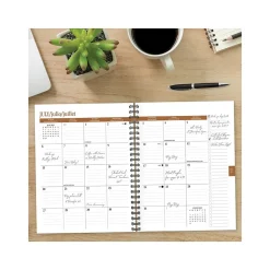2025 Planners|Willow Creek 2025 Pink Flower 6.5" x 8.5" Weekly & Monthly Planner, Paper Cover, Multicolor (48689X)