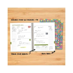 Academic Planners|Willow Creek 2024-2025 Plum Abstract 8.5