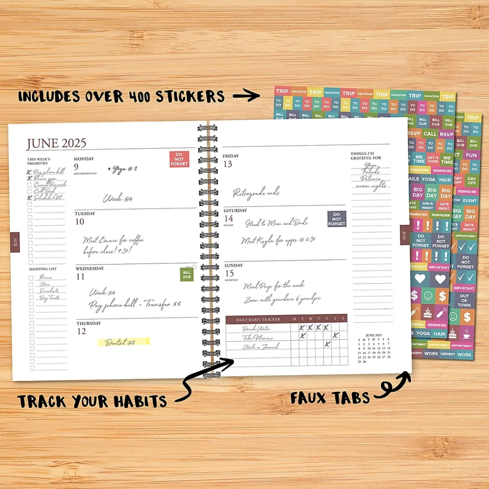 2025 Planners|Willow Creek 2025 Watercolor Garden 8.5" x 11" Weekly Planner Cover (47415)