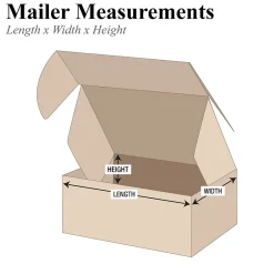 Hot Partners Brand 9" x 6 1/4" x 4" Deluxe Literature Mailers, 50/Bundle (MFL964K)