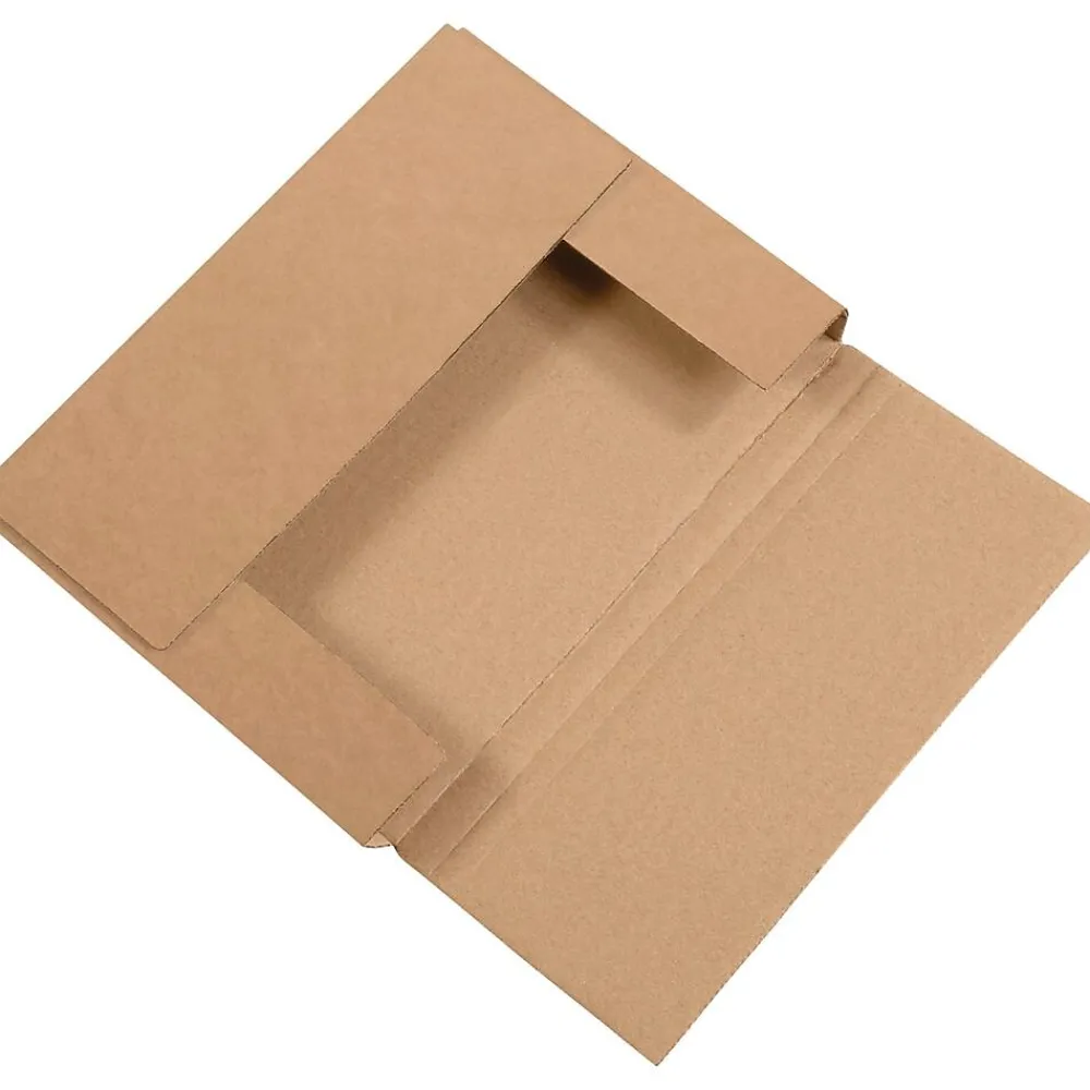 Online Partners Brand 11" x 8 1/2" x 3" Easy-Fold Mailers, 50/Bundle (M1183BFK)