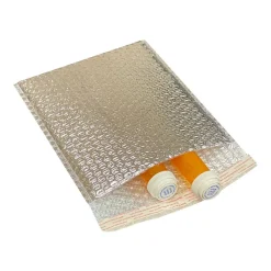 Best NORTECH LABS 6" x 7" CCool Foil Insulated Self-Sealing Bubble Mailer, Silver, 100/Box (MB6X7SS)