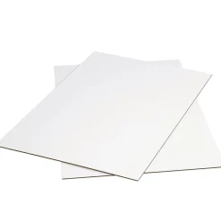 Sale Partners Brand 48" x 42" Corrugated Pad, Single Wall, White, 5/Bundle (SP4248W)