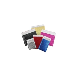 Clearance Unbranded 13" x 17-1/2" Gold Glamour Bubble Mailer, 100/Carton