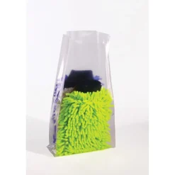 Hot Laddawn 8" x 18" Gusseted Poly Bags, Bags on a Roll, 1 Mil, Clear, 1000/Roll (1395R)