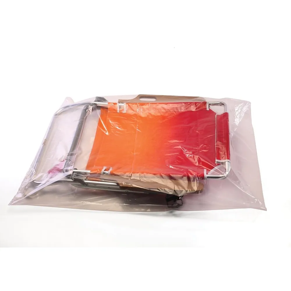 New SI Products 16" x 16" Layflat Poly Bags, 1.5 Mil, Clear, 1000/Carton (234)