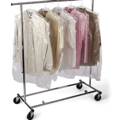 Hot SI Products 21" x 72" Layflat Poly Bags, Bags on a Roll, 0.65 Mil, Clear, 270/Roll (8014)