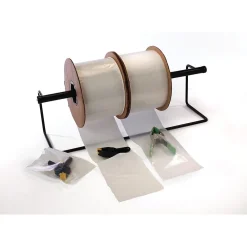 Clearance SI Products 5" x 7" Layflat Poly Bags, Bags on a Roll, 4 Mil, Clear, 1000/Roll (2675)