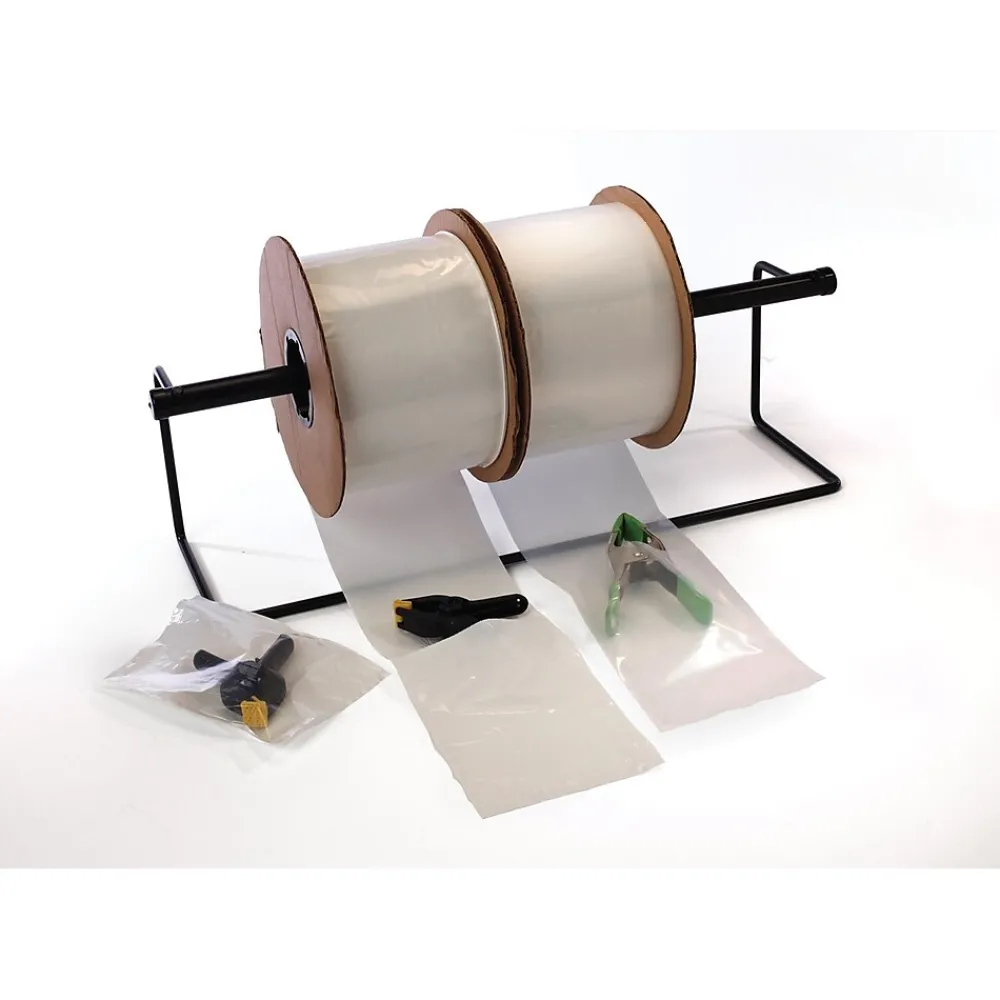 Sale SI Products 3" x 5" Layflat Poly Bags, Bags on a Roll, 2 Mil, Clear, 2000/Roll (2525)