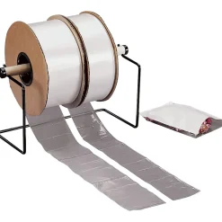 Clearance SI Products 8" x 10" Layflat Poly Bags, Bags on a Roll, 2 Mil, Clear, 1250/Roll (2545)