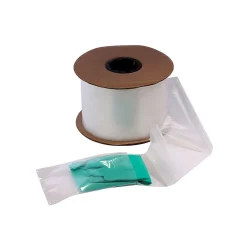 Online SI Products 5" x 5" Layflat Poly Bags, Bags on a Roll, 2 Mil, Clear, 2250/Roll (2644)
