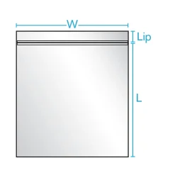 Clearance Laddawn 8" x 8" Reclosable Poly Bags, 3 Mil, Clear, 1000/Carton (3875A)