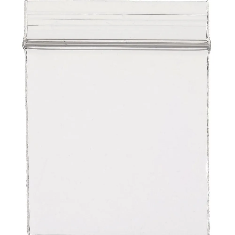 Clearance SI Products 6" x 6" Reclosable Poly Bags, 4 Mil, Clear, 1000/Carton (3730A)
