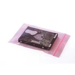 New SI Products 8" x 10" Reclosable Poly Bags, 4 Mil, Pink, 1000/Carton (4040)
