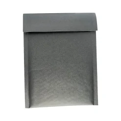 Online Happy Mail 6" x 9" Self-Sealing Bubble Mailer, Black (245159)