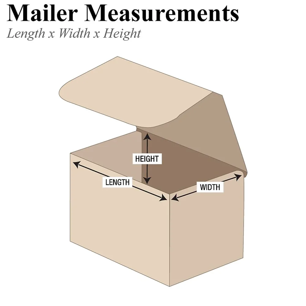 Sale Partners Brand 4" x 3" x 2" Corrugated Mailers, 50/Bundle (M432K)
