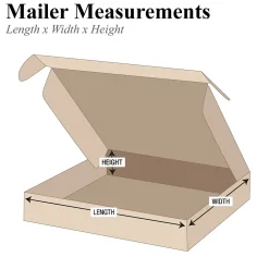 Best Partners Brand 12" x 12" x 6" Deluxe Literature Mailers, 50/Bundle (MFL12126K)