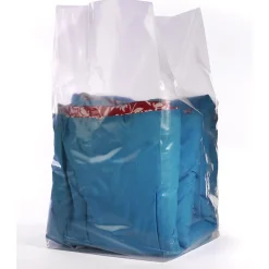 Best SI Products 12" x 10" x 24" Gusseted Poly Bags, 1.5 Mil, Clear, 500/Carton (1482)