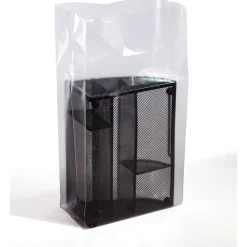 Best SI Products 8" x 4" x 15" Gusseted Poly Bags, 3 Mil, Clear, 1000/Carton (1705)