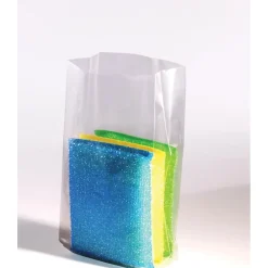 Clearance SI Products 4" x 2" x 12" Gusseted Poly Bags, 1 Mil, Clear, 1000/Carton (1350)