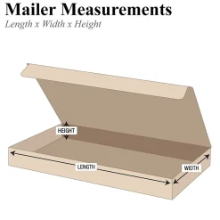 Best Partners Brand 10" x 6" x 4" Literature Mailers, 50/Bundle (ML1064K)