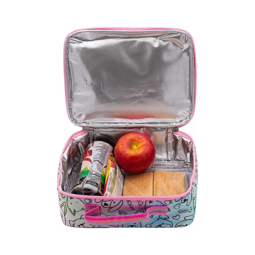 Accessory Innovations Dogs' Life Lunch Bag, Tie-Dye Pink, 7.2 oz. (B23GC56634-ST)
