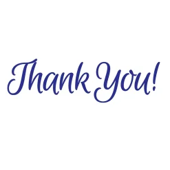 Stamps & Stamp Pads|Accu-Stamp Pre-Inked Stamp, "Thank You!", Blue Ink (035672)