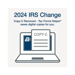 Tax Forms*Adams 2024 1099-MISC Tax Form with e-files and Access to Tax Forms Helper, 4-Part, 2-Up, Copy A, 1, B, 2, 24/Pack