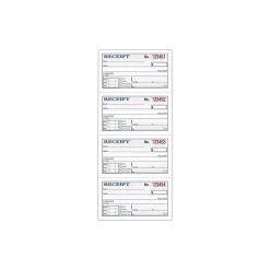Business Forms*Adams 2-Part Carbonless Receipts, 2.75"L x 4.75"W, 200 Sets/Book (DC1152)