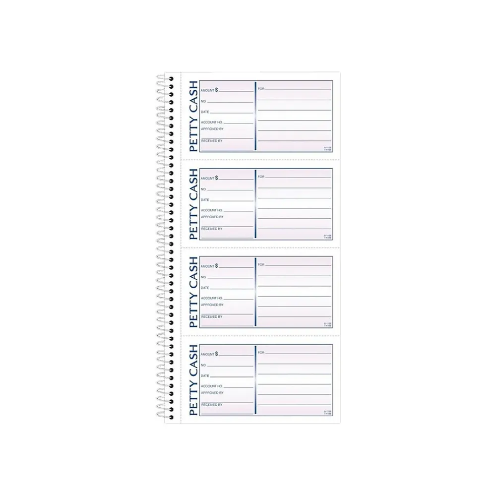 Accounting & Record Journals*Adams 2-Part Petty Cash Carbonless Receipts Book, 2.75" x 5", 200 Forms/Book (ABF SC1156)