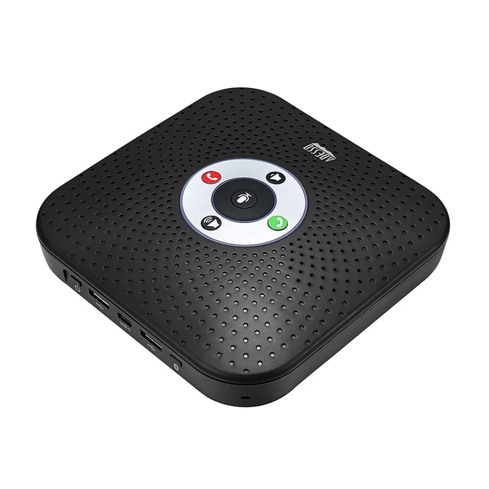 Adesso 360° Xtream S8 Conference Call Bluetooth/Wired Speaker with Microphone and USB 3.0 Hubs, Black