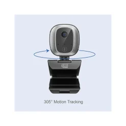 Clearance Adesso CyberTrack M1 HD 1080p Webcam, 2.1MP, Black (CYBERTRACK M1)