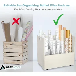 File Cabinets*AdirOffice 21-Slot Mobile Roll File, 28.5