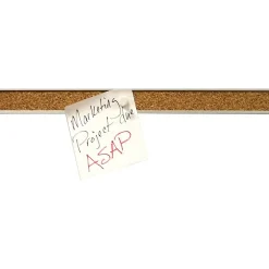 Bulletin*Advantus Grip-A-Strip Cork Map Rail, Satin Frame, 0.08' x 8' (2026)