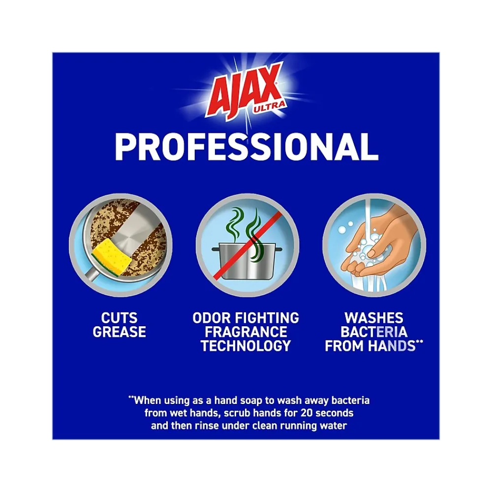 Ultra Professional Antibacterial Pot & Pan Dish Soap, Orange Scent, 145 fl. oz. (1.13 gal.) (61034313)<Ajax Clearance