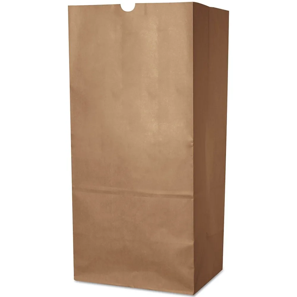 Packaging 30 Gallon All Purpose Lawn and Leaf Standing Bag, Kraft, 50/Box (BAG RBR30105BO)<AJM Hot