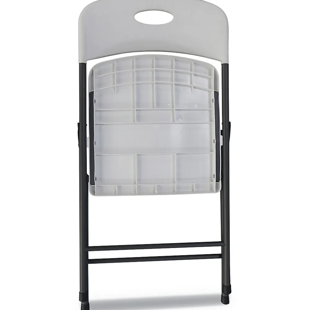 Folding & Stacking*Alera Resin Office Folding Chair, White, 4/Carton (ALEFR9402)