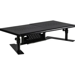Sale Allsop Metal Art ErgoTwin Dual Monitor Stand, Holds Up to 24" Monitors, Black (ALS31883)
