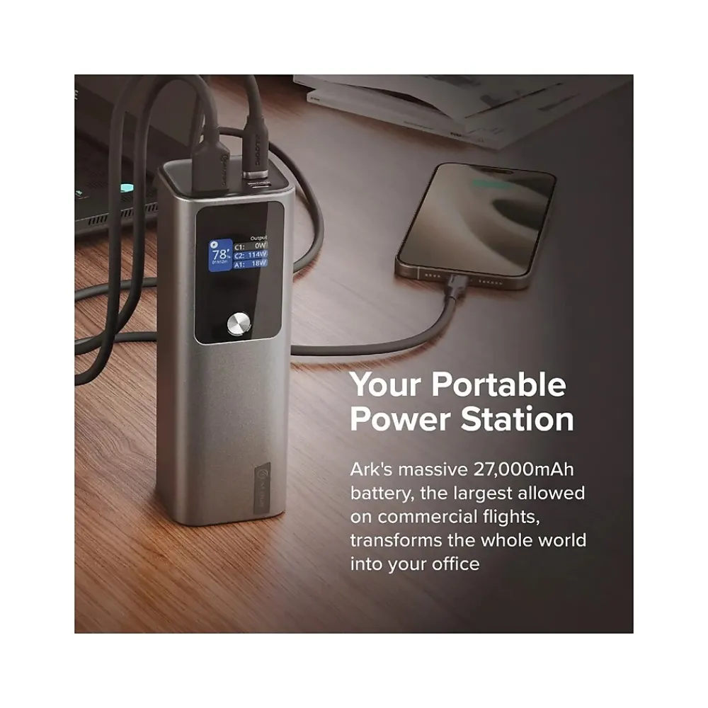 Ark USB Power Bank, 27000mAh, Silver (A27KPB140W)<ALOGIC New