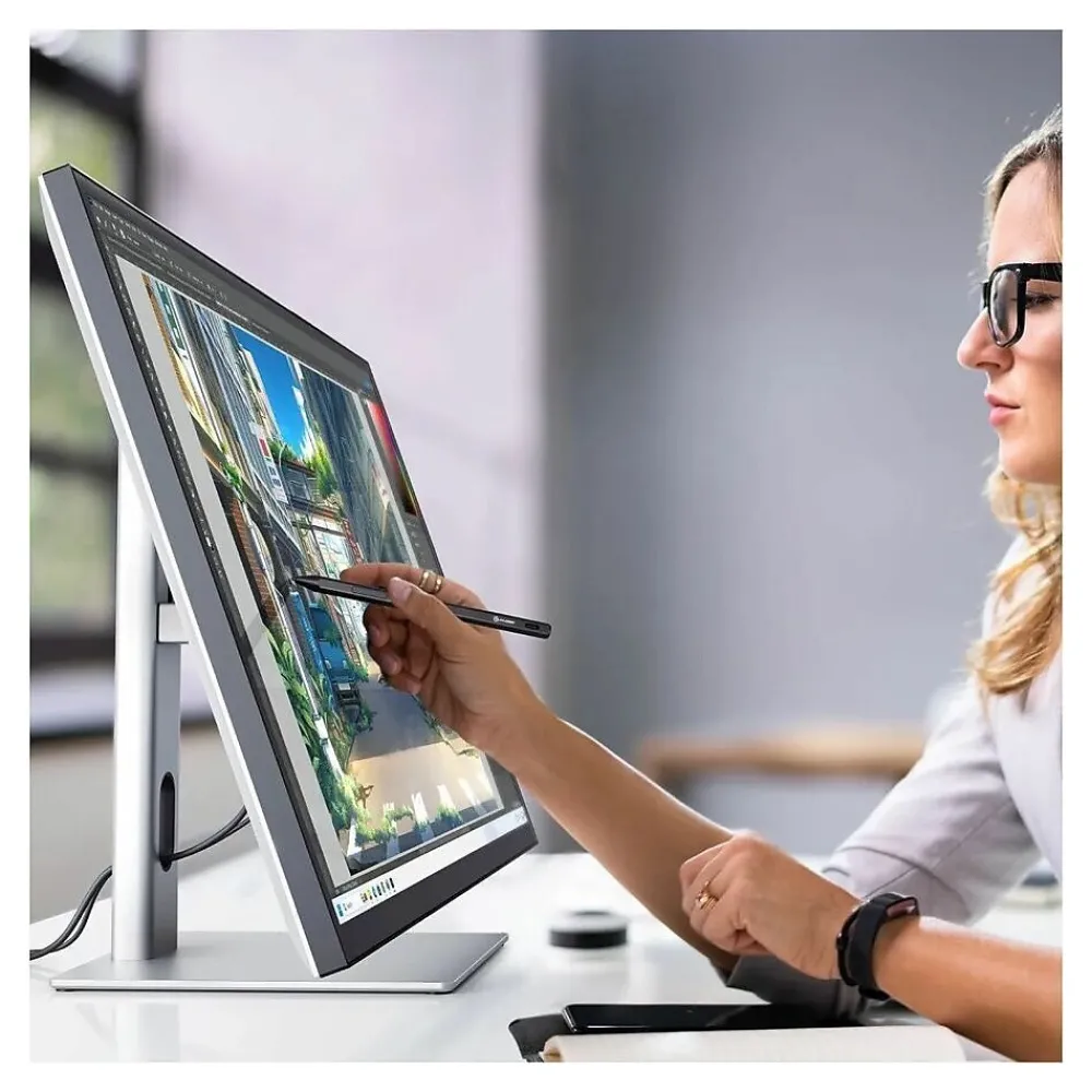 New ALOGIC Clarity Max Touch 32" 60 Hz Business Monitor, Black/Silver (32C4KPDWT)
