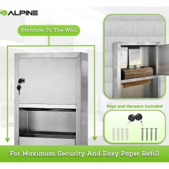 Centerpull Paper Towel Dispenser, Stainless Steel (494)<Alpine Industries Outlet