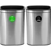 Dual-Stream Recycling Station, 10.5 Gallon, Stainless Steel (ALP470-40L-CO-T)<Alpine Industries
