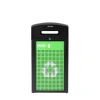GS Series Steel Recycling Bin, 40 Gallon, Green (ALP471-40-GS-S)<Alpine Industries New