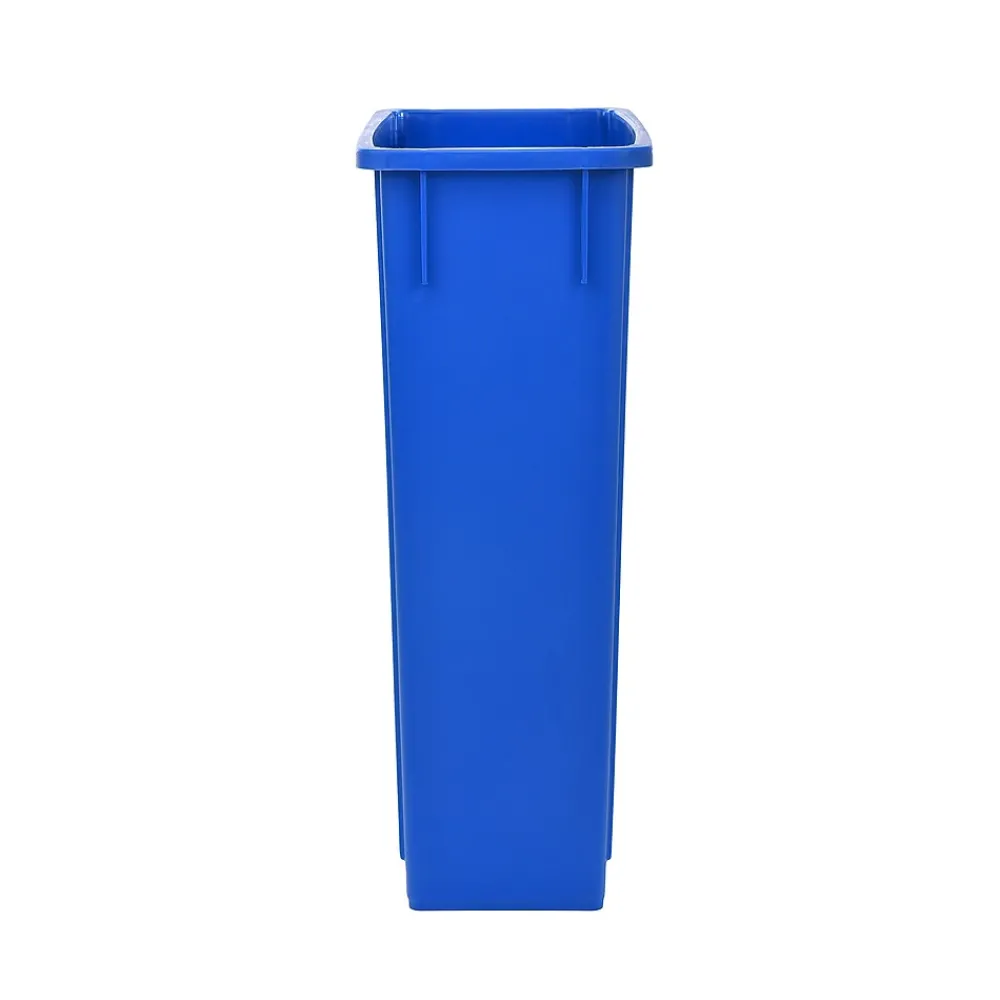 Plastic Recycle Bin and Lid, 23 Gallon, Blue, (477-R-BLU-PKG2)<Alpine Industries New