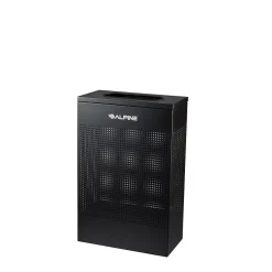 Stainless Steel Trash Can, 13 Gallon, Black (ALP438-13-BLK)<Alpine Industries New