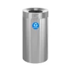 Alpine Single-Stream Recycling Station, 27 Gallon, Stainless Steel (ALP475-27-R)<Alpine Industries Clearance